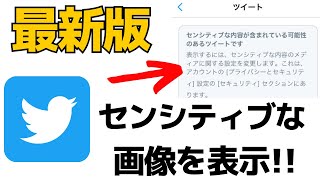 【最新版】Twitterのセンシティブな画像・動画を表示！iPhone・Androidスマホで行う方法 [upl. by Atoked447]