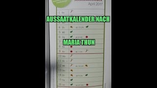 Aussaatkalender nach Maria Thun  Mondkalender [upl. by Talbott549]