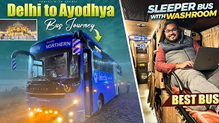 DELHI to AYODHYA Bus Journey  AC SLEEPER Bus with WASHROOM  दिल्ली से अयोध्या IntrCity SMARTBUS [upl. by Dominic]