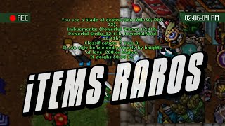 TIBIA  TOP 5 ITEMS RAROS [upl. by Jaffe237]