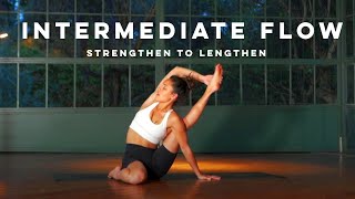 INTERMEDIATE FULL BODY VINYASA FLOW  yoga 60 minutes with ABSMO  2021  Strengthen to Lengthen [upl. by Goldie]