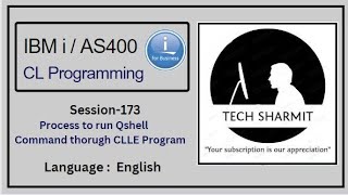 Cl Program for executing QShell  ibmi training  as400 tutorial  as400  cl programming in as400 [upl. by Einoj]