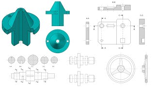 Cortes Secciones y Roturas en Dibujo Técnico  Normas Tipos UNE [upl. by Vial75]