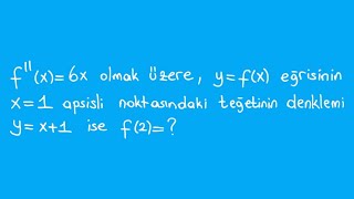 TÜREVİN GEOMETRİK YORUMU  İNTEGRAL türev integral ayt [upl. by Nelleus]