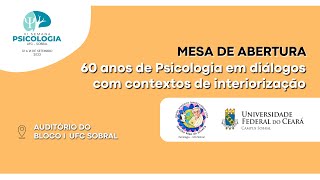 Mesa de Abertura  VI Semana de Psicologia UFCSobral [upl. by Reade]