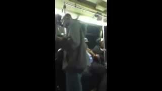 Man on train dancing funny [upl. by Will]