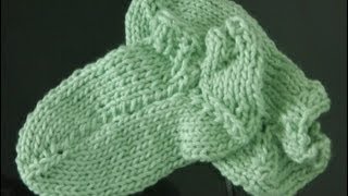 Linkshänder Socken stricken super einfach 2 Schaft und Ferse [upl. by Bret]