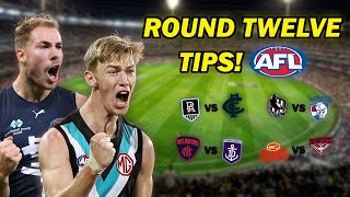 Round Twelve Tips amp Predictions AFL 2024 [upl. by Ware]