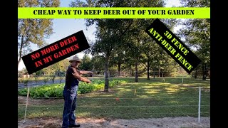 Cheap way to keep Deer out of your Gardens  ANTIDEER 3D STRINGE FENCE [upl. by Adnofal28]