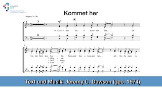 Süddeutscher Kirchentag 2024  Jeremy C Dawson „Kommet her“ Noten und Liedtext [upl. by Loraine]