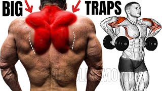 TRAP WORKOUT MASSIVE  20 best exericises for bigger traps [upl. by Dodge]