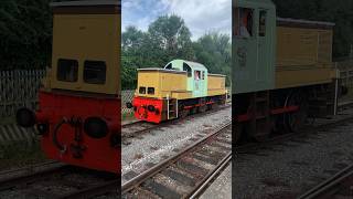 D9553 at Duffield 🚆📹 trains class14 ecclesbournevalleyrailway dieselgala 60anniversary [upl. by Onaicnop340]