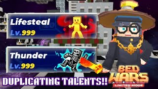 HOW TO DUPLICATE TALENTS IN BEDWARS 🤯  TOP SECRET  BlockmanGo [upl. by Calypso265]