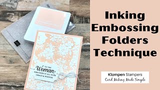 Simple Embossing Technique Youll LOVE [upl. by Nama379]