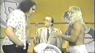 GCW  Andre The Giant Michael Hayes Promo and Hardees Commercial [upl. by Tnecillim]