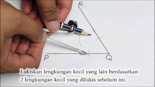 Matematik Tingkatan 2 Pembinaan Geometri membina pembahagi dua sama sudut [upl. by Anerres754]