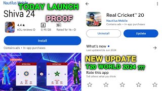 Shiva 24 Cricket Game Today launch Real Cricket 20 New Update launched Shiva 24 Game Release Date [upl. by Kaspar]