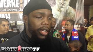 Stiverne vs Arreola scrum Stiverne talks WBC title win Wilder amp more [upl. by Priest]