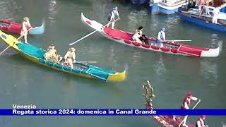 Venezia Regata Storica 2024 Domenica in Canal Grande 30082024 [upl. by Ereynihc]