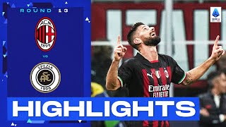 MilanSpezia 21  Giroud scores acrobatic winner Goals amp Highlights  Serie A 202223 [upl. by Guarino]