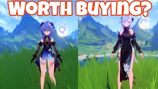 REVIEW of Ganyu and Shenhe NEW🌟SKIN [upl. by Yrakaz977]