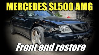 Mercedes SL500 R129 Front end restore Ремонт переда [upl. by Oshinski]