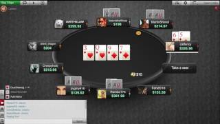 653000 Poker Bad Beat Jackpot hits on BetOnline [upl. by Bucella]