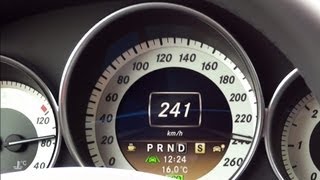 Mercedes C250 CDI acceleration 0241 kmh top Speed W204 [upl. by So]