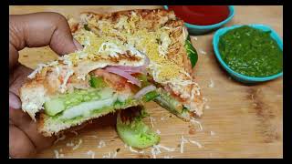 Famous Jumbo मसाला सैंडविच  street style Masala Junglee Sandwich  जंगली snack  Sandwich Recipe [upl. by Burroughs]