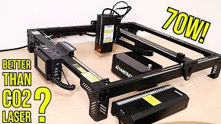 70W Atomstack A70 Pro Diode Laser Engraver Better Than a CO2 Review and Test [upl. by Nirehs]