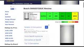 Bosch SHX65T55UC Dishwasher Review [upl. by Atinhoj]