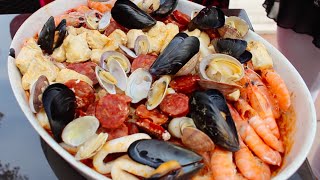 Recette de la Paella Thermomix avec produit Boqueria  Barcelone  Empuriabrava [upl. by Oringas788]