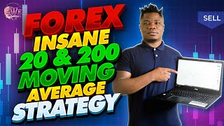 The Easiest Forex Strategy  Insane 20 and 200 EMA Moving Average Strategy [upl. by Wickman]