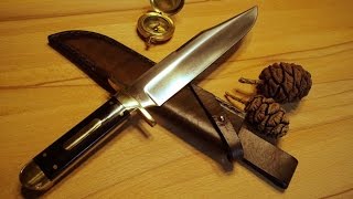 Wolf Borger Sheffield Style Custom Bowie IXL California Knife handgemachtes Messer DMG [upl. by Enelear]