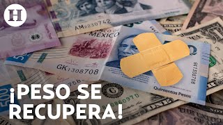 ¡Peso respira tras lunes negro Registra ligera recuperación y cotiza en 1981 unidades por dólar [upl. by Yatnohs]