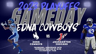 Edna Cowboys vs Jourdanton Indians  Area Playoff Game [upl. by Suneya708]