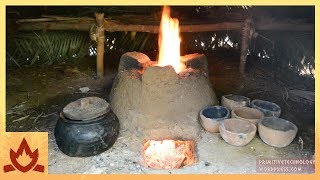 Primitive Technology Pottery and Stove [upl. by Nnayrb]