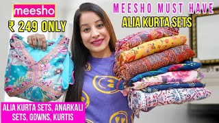 👉Meesho Must Have KurtiKurta SetAfghan Kurta SetCord SetAnarkali Kurti Haul Starting 249 meesho [upl. by Laval]