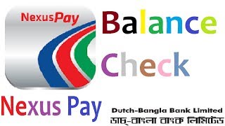 NexusPay  DutchBangla Bank DBBL A to Z Top up Balance check [upl. by Ahsaenat]