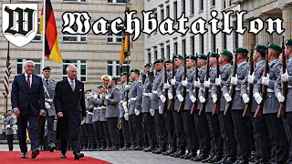 Militärische Ehren der Bundeswehr für König Charles III vor dem Brandenburger Tor  Wachbataillon [upl. by Marni]