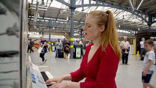 Freya Ridings  Lost Without You Live at Dublins Heuston Station [upl. by Elleret]