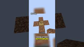 MİNECRAFT TEK BLOK SKYBLOCK Minecraft One Block Skyblock shorts [upl. by Ainnos]