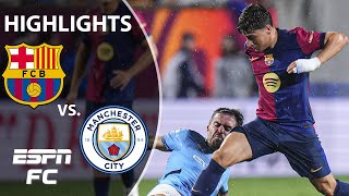 Barcelona vs Manchester City in Orlando  Highlights  ESPN FC [upl. by Nylyoj]