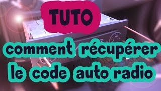 TUTO comment récupérer le code autoradio Renault how to get radio code for your Renault HD [upl. by Enneiluj1]