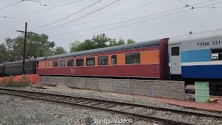 91424 Pre Museum mainline train departs Pinacate station ft SP 2397 Daylight coach [upl. by Lessig]