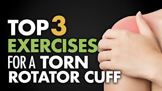 Top 3 Exercises for Torn Rotator Cuff [upl. by Ravo706]