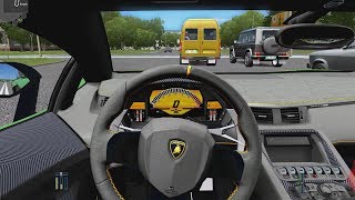 City Car Driving  Lamborghini Aventador SV  City Drive [upl. by Qahsi869]