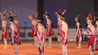 Tangkhul Naga War Dance in Manipur India [upl. by Vasquez]