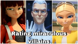 Ranking Miraculous Villains [upl. by Edithe]