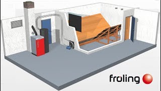 Полностью автоматическая пеллетная система Froling P4 Pellet 25105 кВт [upl. by Aira]